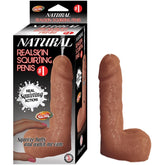 NATURAL REALSKIN SQUIRTING PENIS #1-BROWN